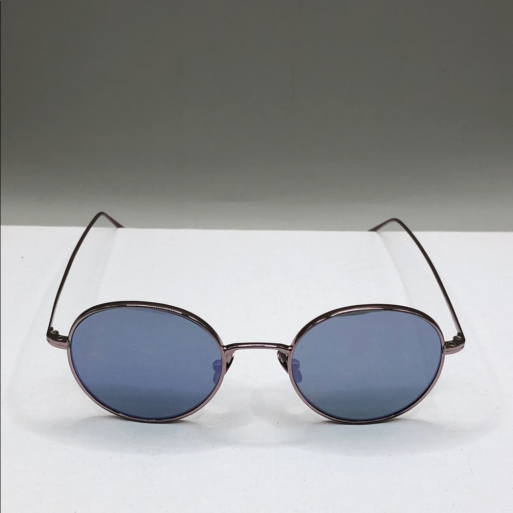 See Eyewear 1529 Rose Gold Round Metal Sunglasses UNISEX 49-19-145 Italy